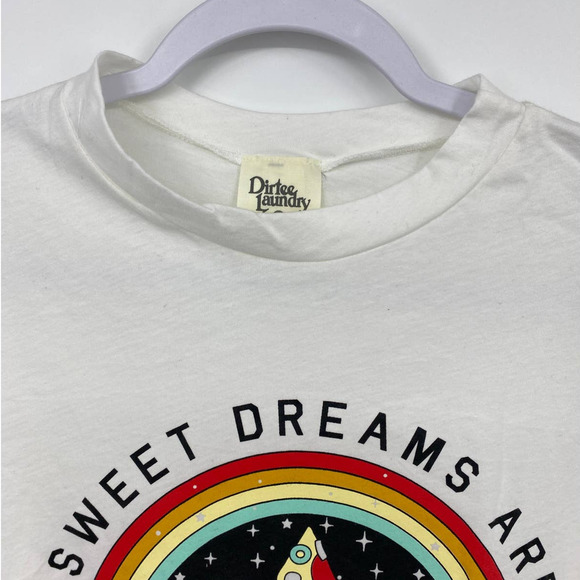 Dirtee Laundry Womens Sweet Dreams Are Made of Pizza Tshirt NEW Large - Picture 4 of 9